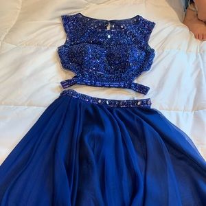 Sherri hill blue dress